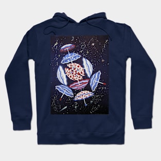 Umbrellas in Space Hoodie